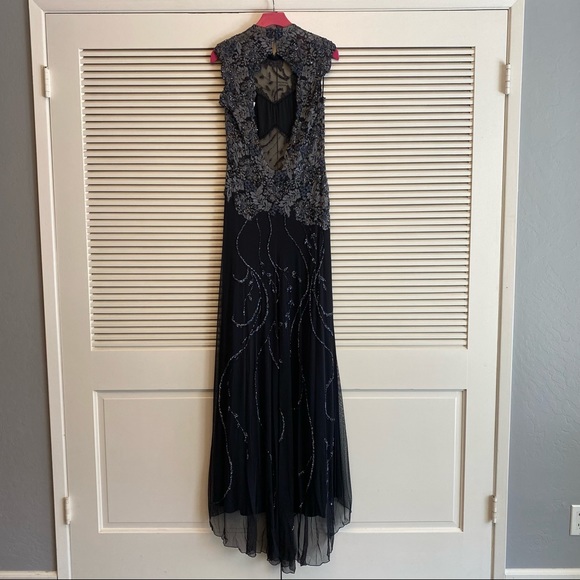 Mac Duggal Charcoal Grey Evening Gown - Picture 5 of 7